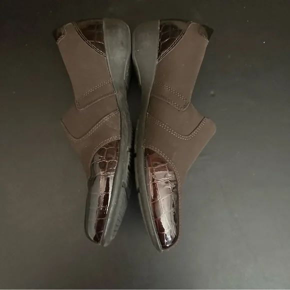 Clarks Womens Slip On Dress Shoes 7.5M Brown Gael Rex Comfort Model Workwear - Picture 7 of 9